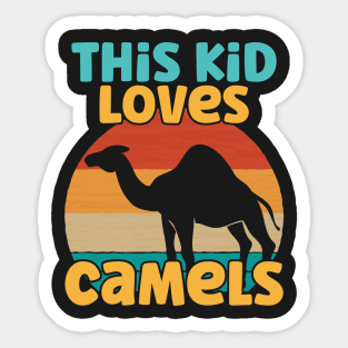 Kids This Kid Loves Camels - Camel lover print Sticker